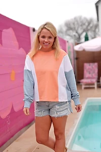 Jadelynn Brooke Women's Let's Go French Terry Long Sleeve Top