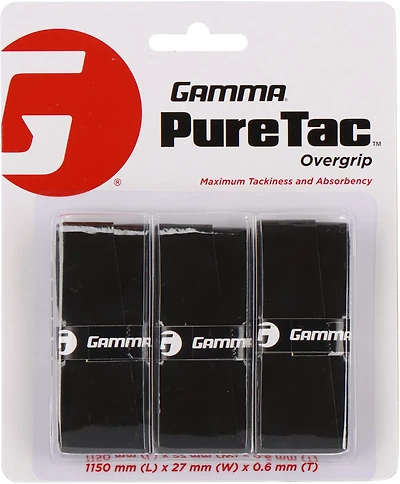 Gamma 2024 PureTac Overgrip 3-Pack