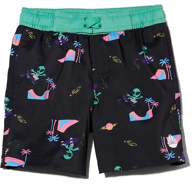 O'Rageous Boys' 4-7 Aliens Printed E Boardshorts