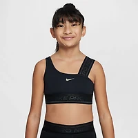 Nike Girls' Pro Swoosh Asymmetrical Sports Bra