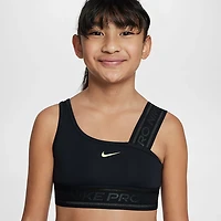 Nike Girls' Pro Swoosh Asymmetrical Sports Bra