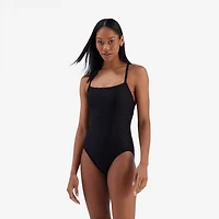 Freely Women's Wavy Baby Rib One Piece Swimsuit