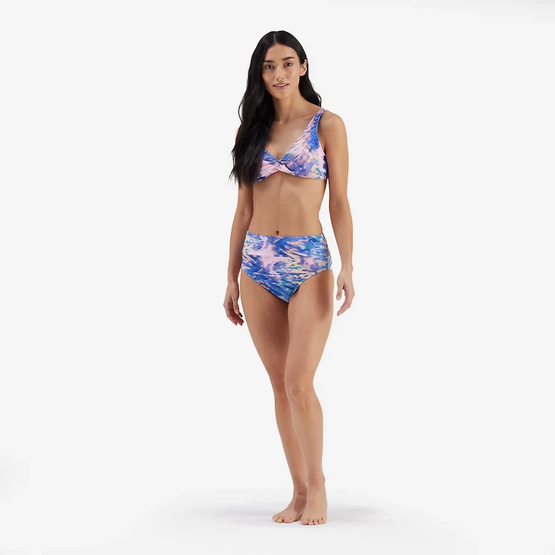 Freely Women's Kaleidoscope Banded High Waisted Swim Briefs