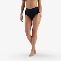 Freely Women's Solid V-Front High Waisted Swim Briefs