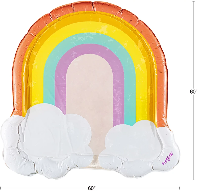 Funsicle Rainbow FunSpray 5 ft Splash Mat