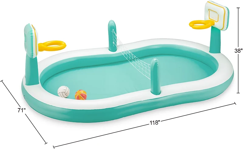 Funsicle Sports Arena 9.8 ft Inflatable Pool