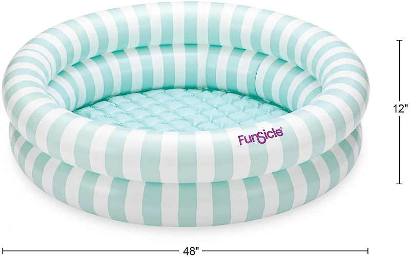 Funsicle Pastel Stripes 4 ft Inflatable Pool