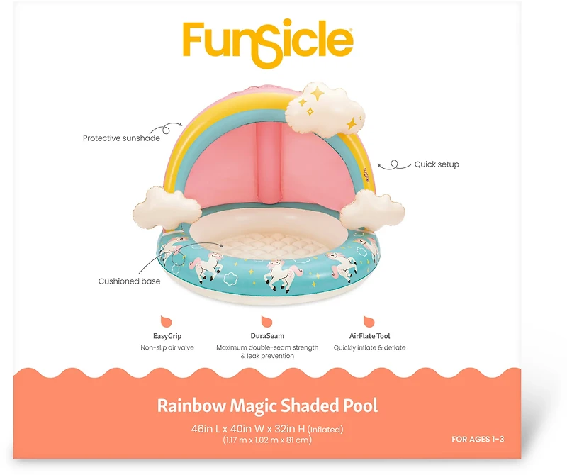 Funsicle Rainbow Magic Shaded Pool