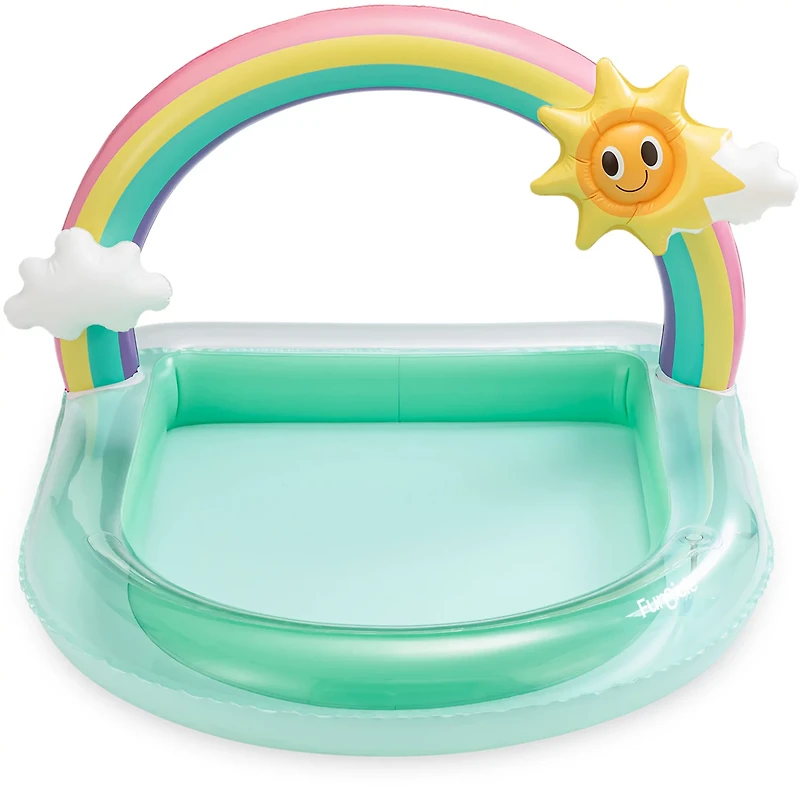 Funsicle Sunny Rainbow Arch Play 'n Spray 4.7 ft Inflatable Kids' Pool
