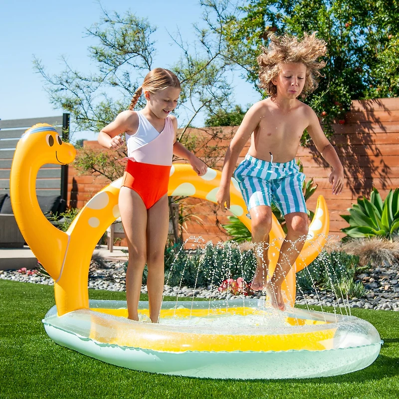 Funsicle Dino Arch Play 'n Spray 4.7 ft Inflatable Pool