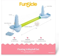 Funsicle 7 ft Floating Volleyball Set