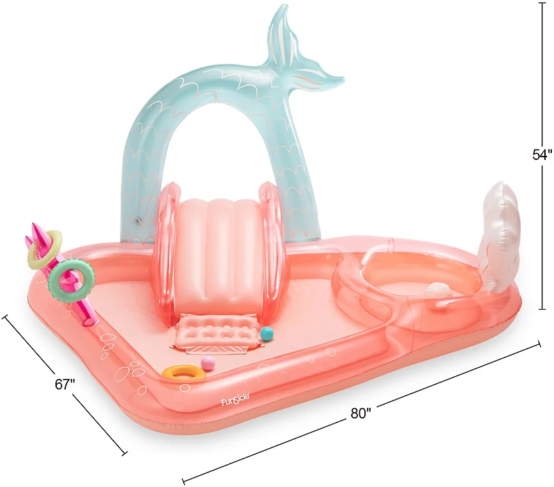 Funsicle Mermaid Dream Playcenter 6.6 ft Inflatable Pool