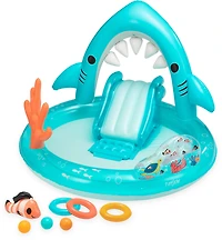 Funsicle Shark Jaws Playcenter 5.8 ft Inflatable Pool