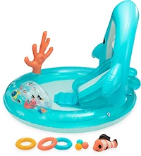 Funsicle Shark Jaws Playcenter 5.8 ft Inflatable Pool