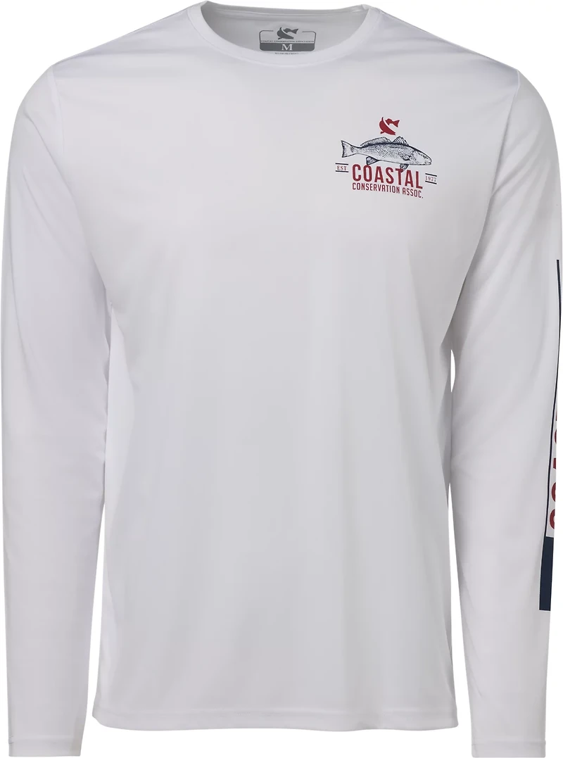 CCA Men's Fish Tail Long Sleeve Performance T-shirt