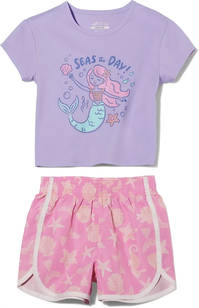 BCG Toddler Girls' Mermaid Short Set