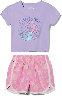 BCG Toddler Girls' Mermaid Short Set