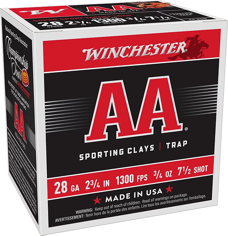 Winchester AA 28 Gauge Super Sport Target Loads - 25 Rounds