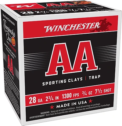 Winchester AA 28 Gauge Super Sport Target Loads - 25 Rounds