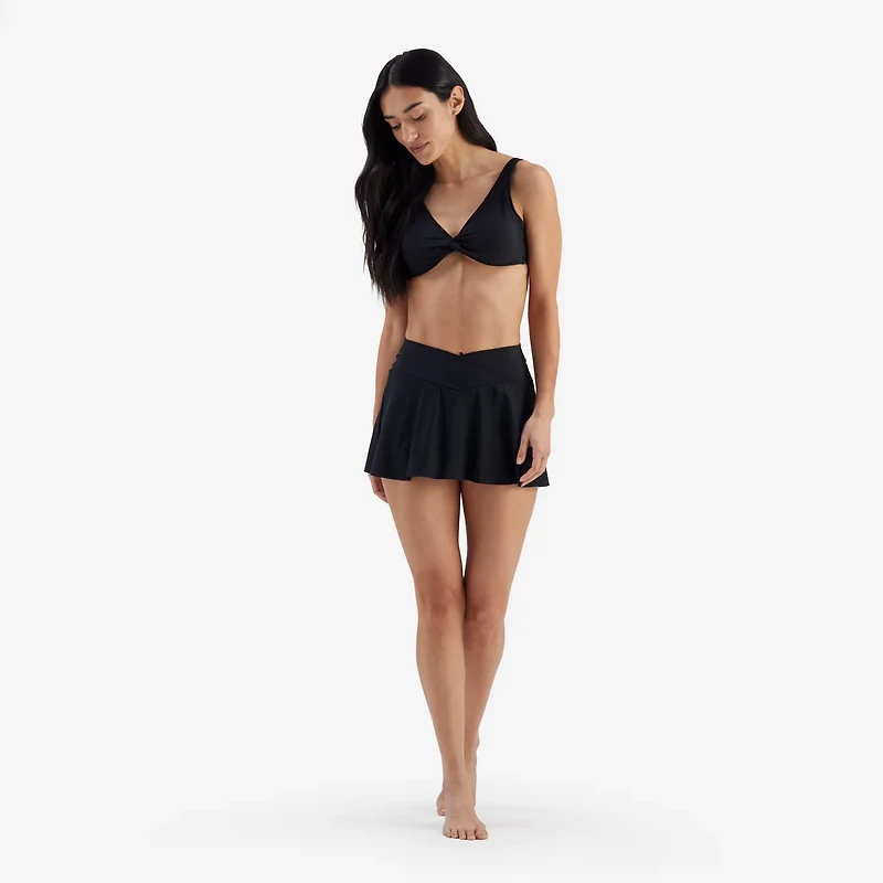 Freely Women's V-Waist Swing Swim Skort