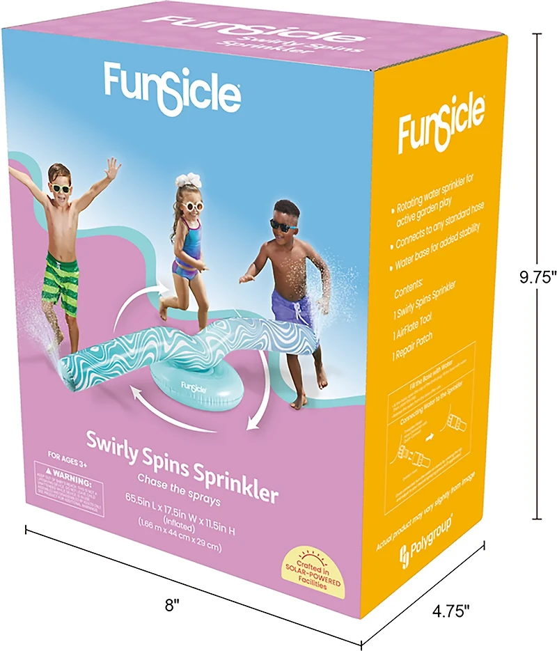 Funsicle Swirly Spins 5.5 ft Sprinkler