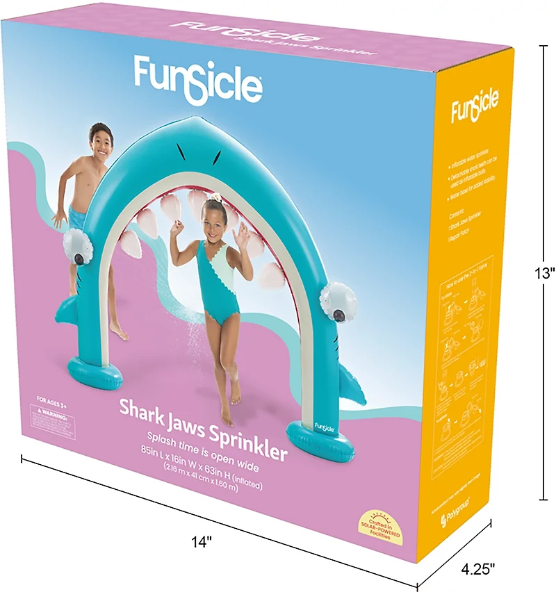 Funsicle Shark Jaws 7 ft Sprinkler