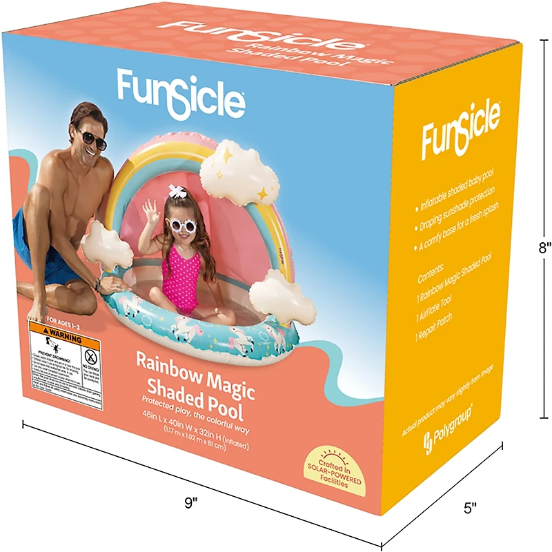 Funsicle Rainbow Magic Shaded Pool