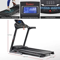 Sunny Health & Fitness Energy Flex Motorized Treadmill