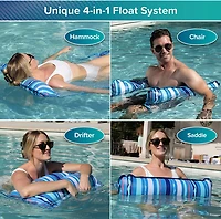 Aqua-Leisure 4-in-1 Monterey Striped Pool Hammock