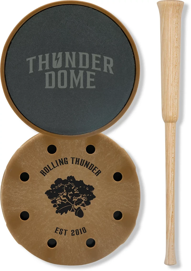 Rolling Thunder Thunderdome Slate Pot Call with Hickory Striker