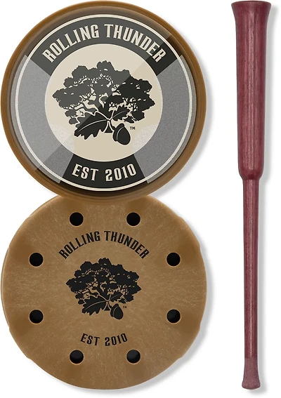 Rolling Thunder Thunderdome Crystal Pot Call with Purpleheart Striker