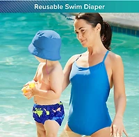 Aqua-Leisure Kids' SplashGuard Shark Reusable Swim Diaper