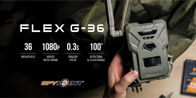 SpyPoint Flex G36 36.0 MP Cellular Game Cameras 2-Pack