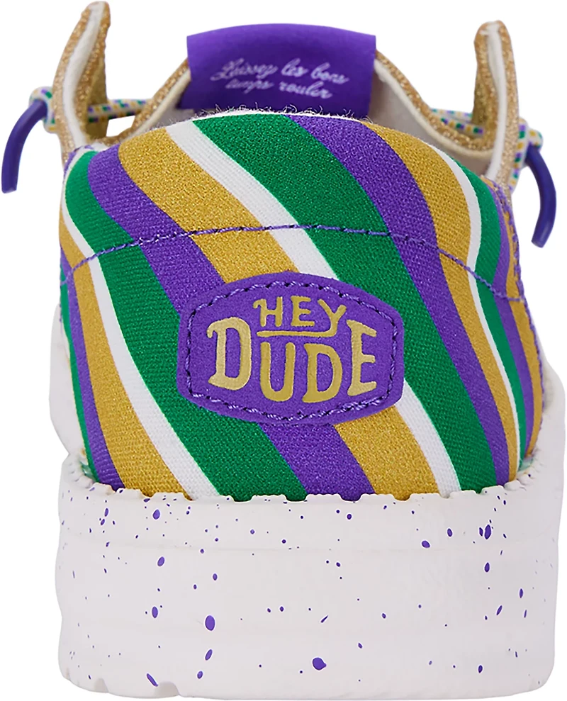 HEYDUDE Women's Wendy Mardi Gras Slip-On Shoes