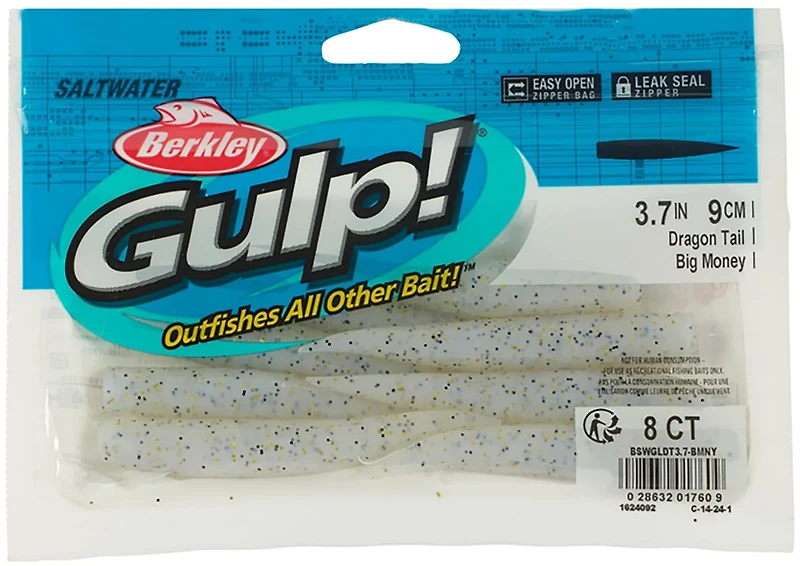 Berkley Gulp! Saltwater Dragon Tail 8-Pack