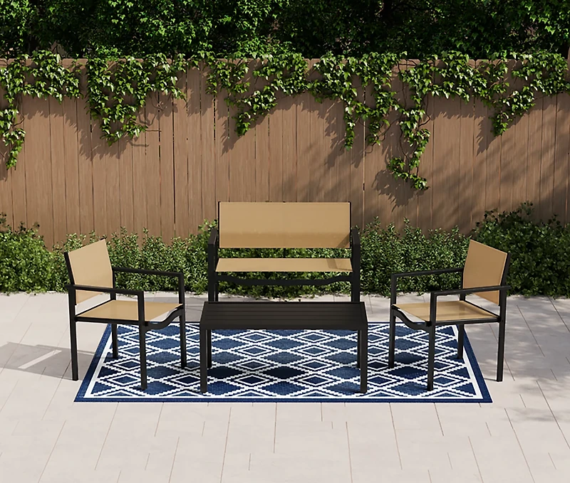 Mosaic Livingston 4-Piece Sling Conversation Set