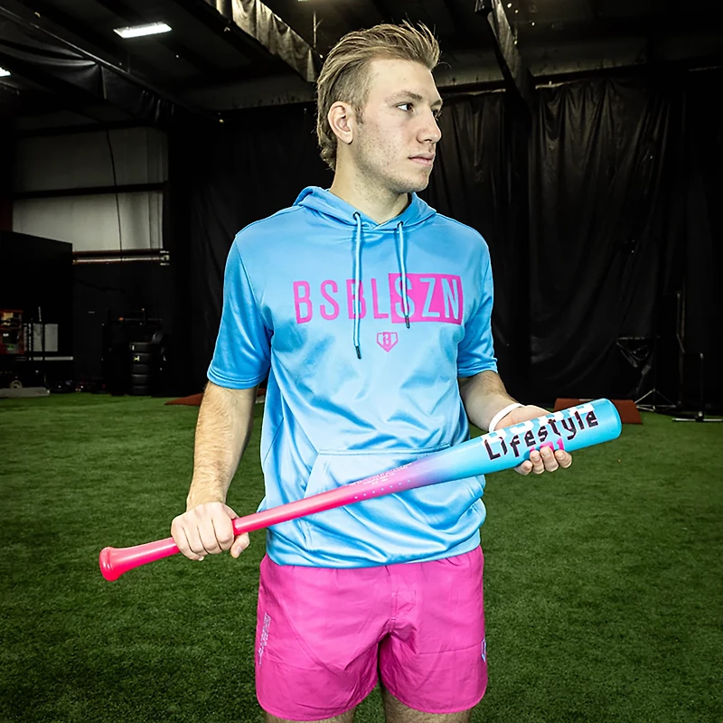 Baseball Lifestyle 101 Youth BSBL-SZN Short Sleeve Hoodie