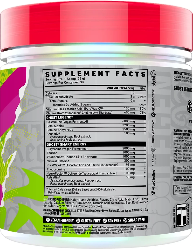 GHOST Legend V4 Pre-Workout Supplement