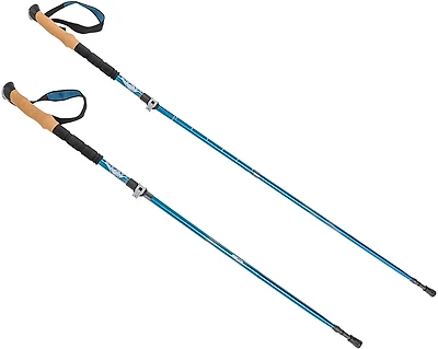 Cascade Mountain Tech Aluminum Folding Quick-Lock Trekking Poles with Cork Grip