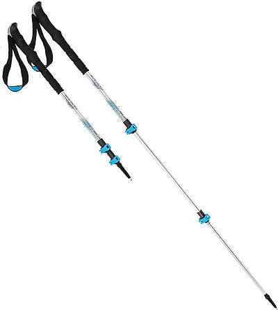 Cascade Mountain Tech Aluminum Folding Quick-Lock Trekking Poles with EVA Grip