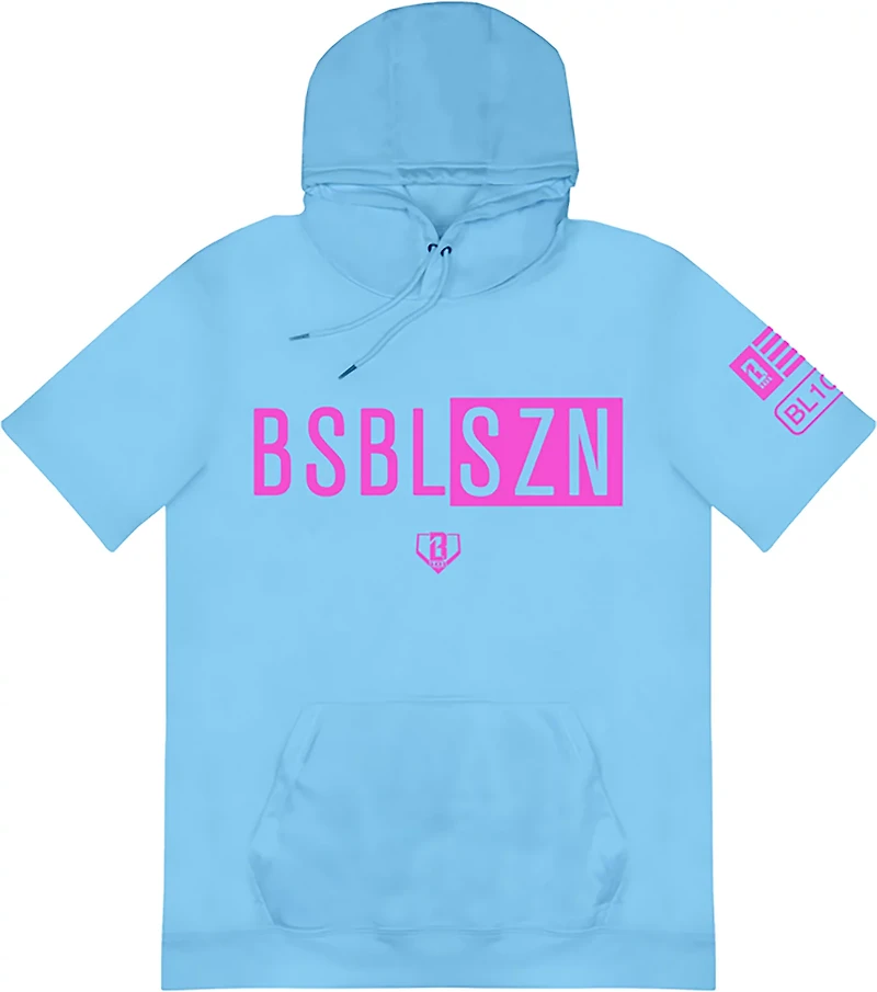 Baseball Lifestyle 101 Adult BSBL-SZN Short Sleeve Hoodie