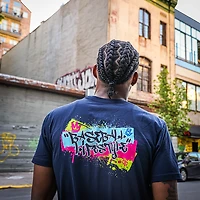 Baseball Lifestyle 101 Adult Graffiti Crown Graphic T-shirt