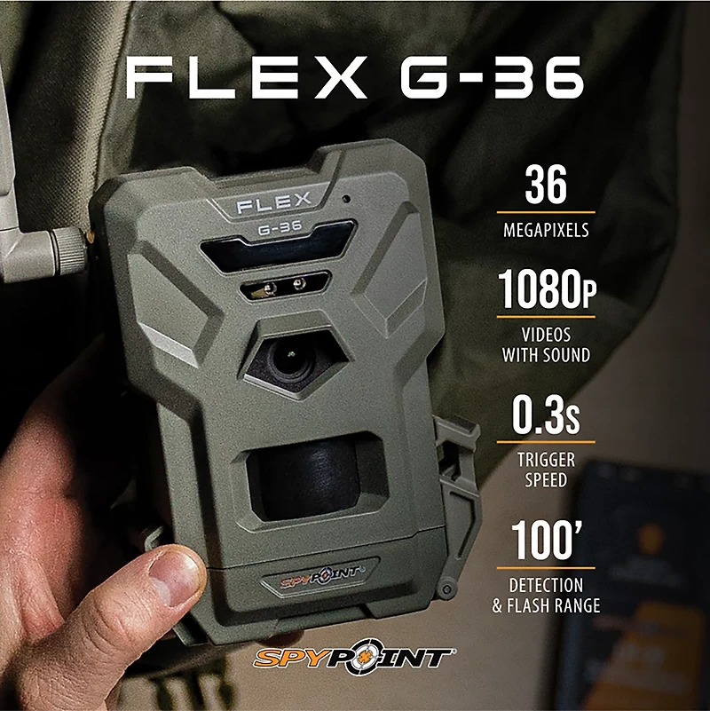SpyPoint Flex G36 36.0 MP Cellular Game Cameras 2-Pack