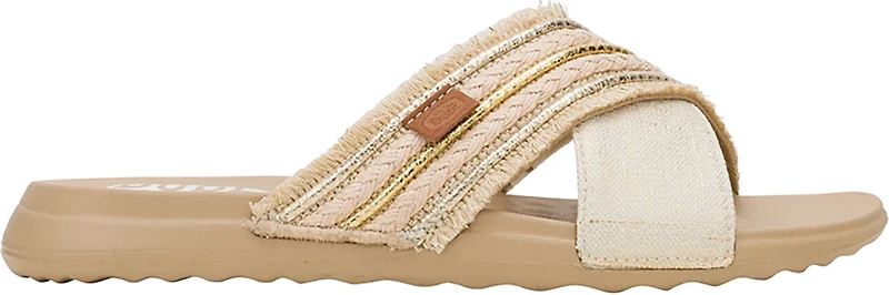 Hey Dude Women's Christi Slide Novelty Fringe Sandals