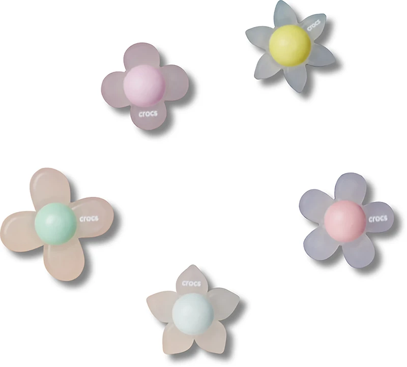 Crocs Jibbitz Iridescent Flowers 5-Pack