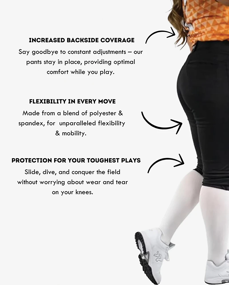 RIP-IT Girls' Revolution Athletic Softball Pants