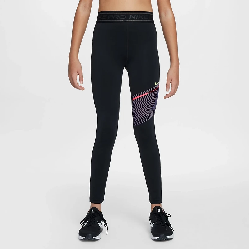 Nike Girls' Pro Dri-FIT Mid-Rise Leggings