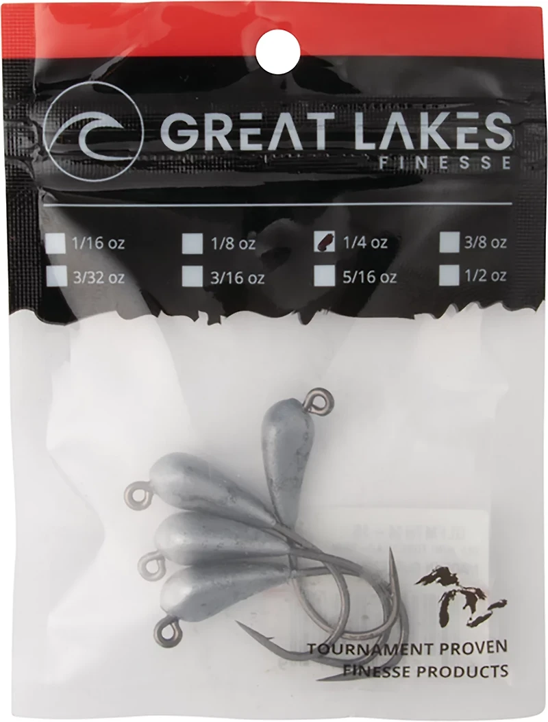 Great Lakes Finesse Mini Tube Head Bait 4-Pack