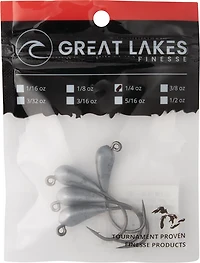 Great Lakes Finesse Mini Tube Head Bait 4-Pack