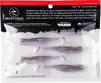 Great Lakes Finesse Drop Kick Shad Plastic Swim Bait